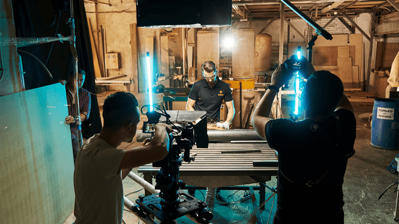 Операторская группа с камерой