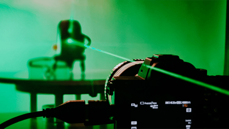 Зеленый луч лазерного уровня