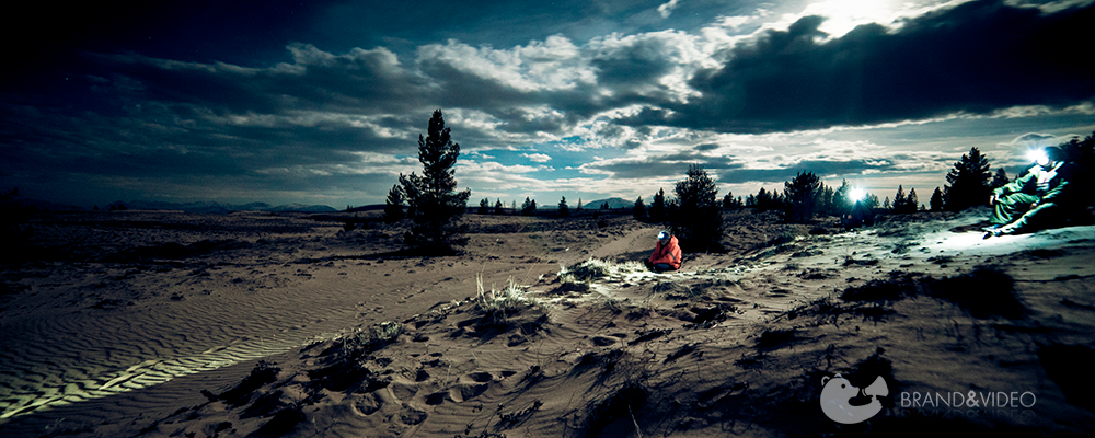 Чарские пески ночью